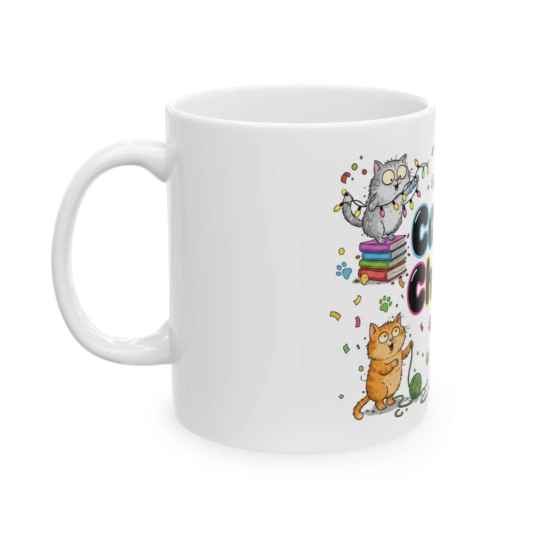 Cats & Chaos Ceramic Mug, (11oz, 15oz)