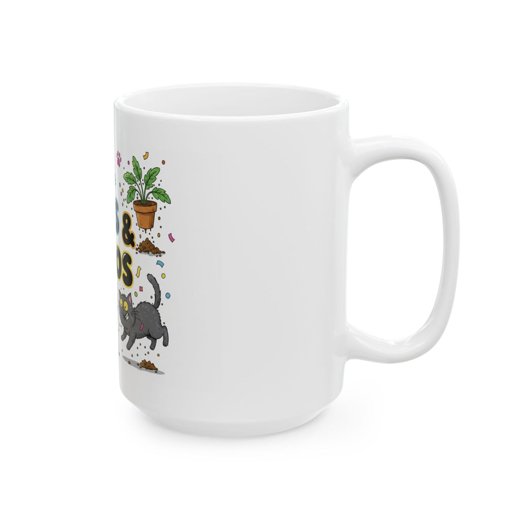 Cats & Chaos Ceramic Mug, (11oz, 15oz)