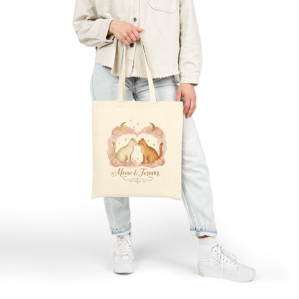 Meow & Forever Cat Tote Bag