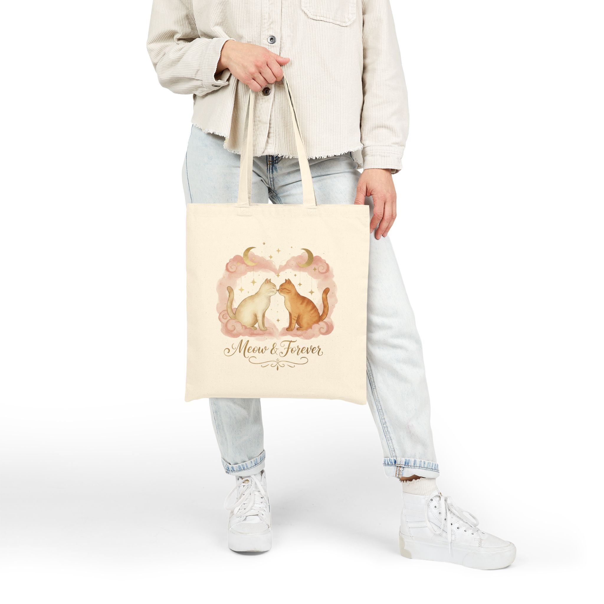 Meow & Forever Cat Tote Bag