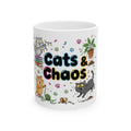 Cats & Chaos Ceramic Mug, (11oz, 15oz)