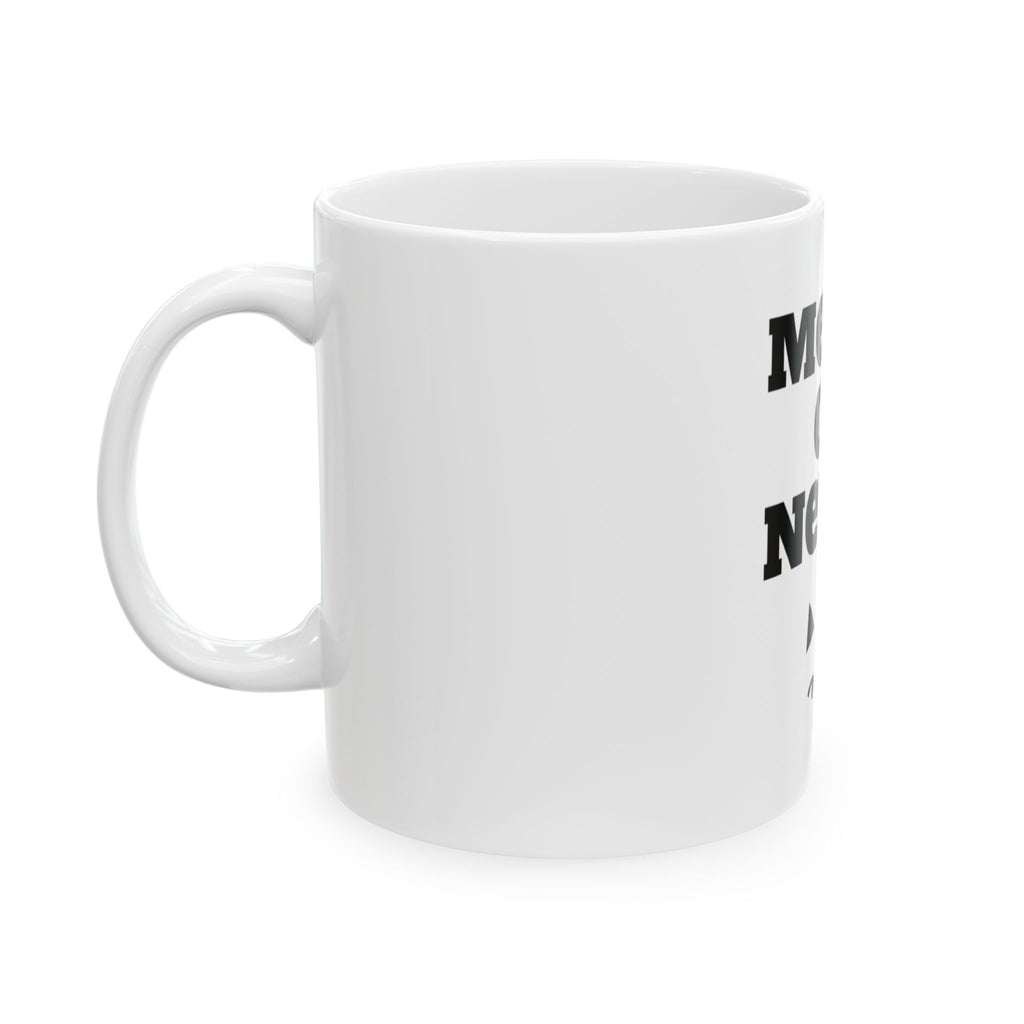 Meow or Never Ceramic Mug — Cat Lover Coffee Mug (11oz & 15oz)