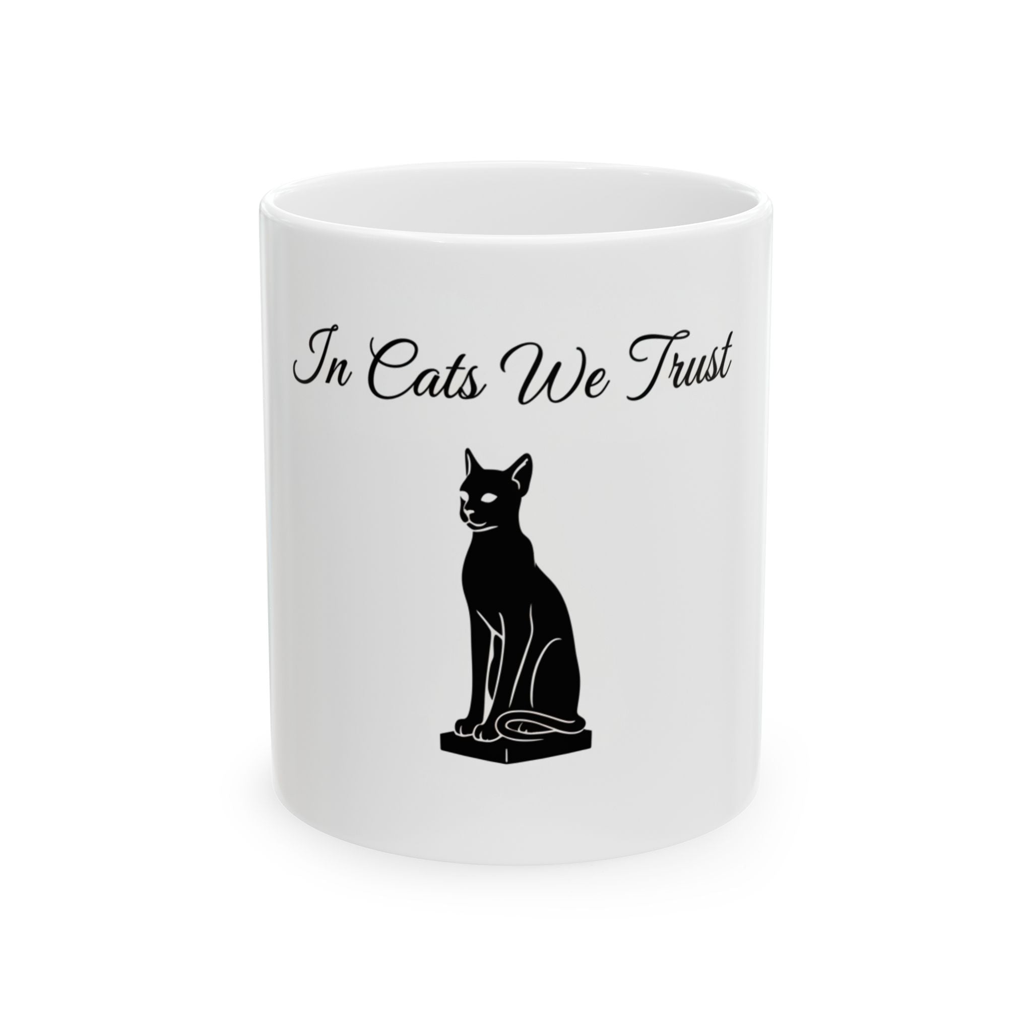 In Cat's We Trust Ceramic Mug, (11oz, 15oz)