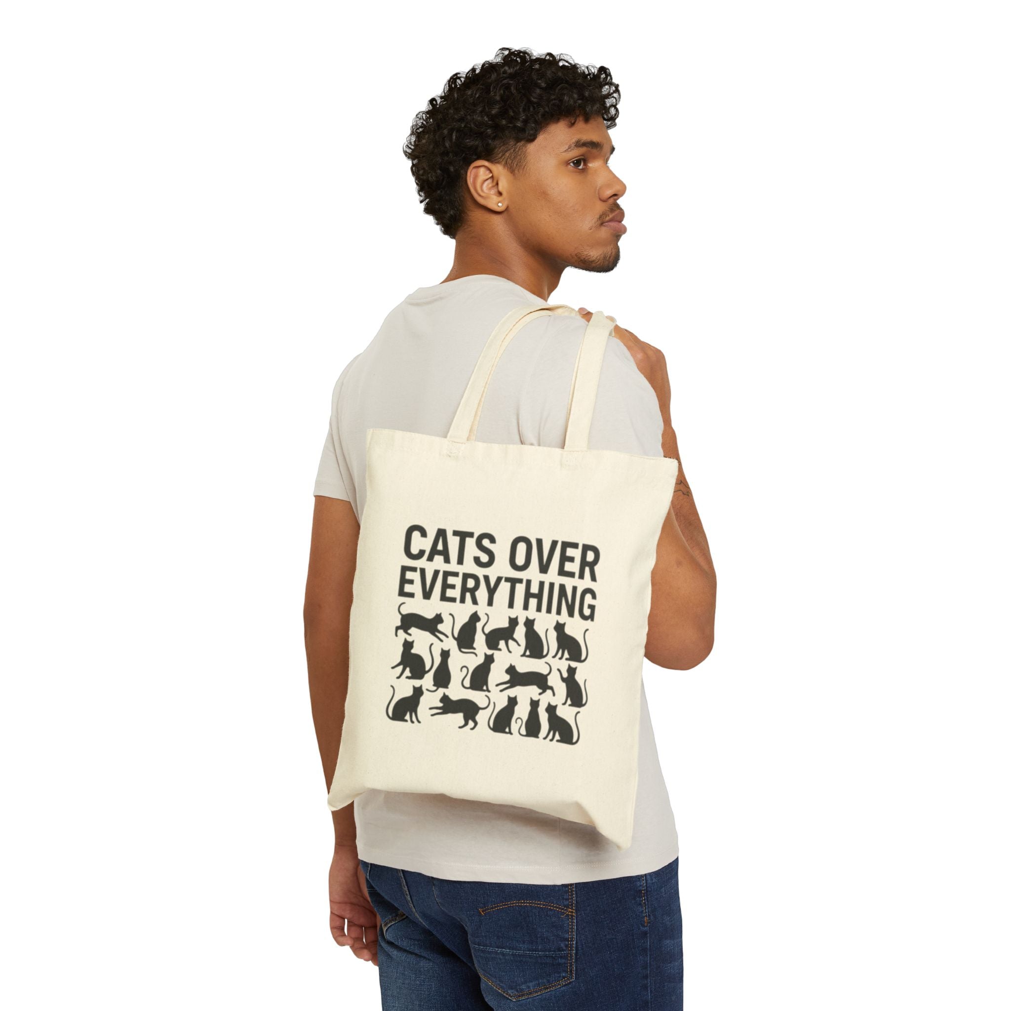 Cats Over Everything Cotton Tote