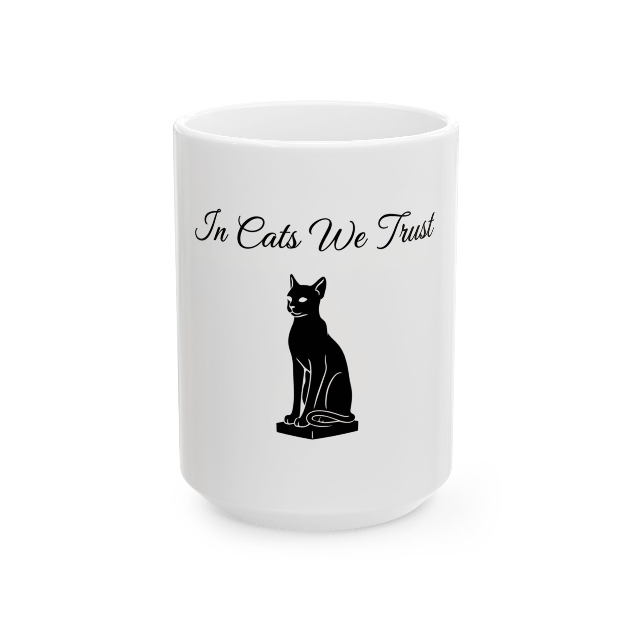 In Cat's We Trust Ceramic Mug, (11oz, 15oz)