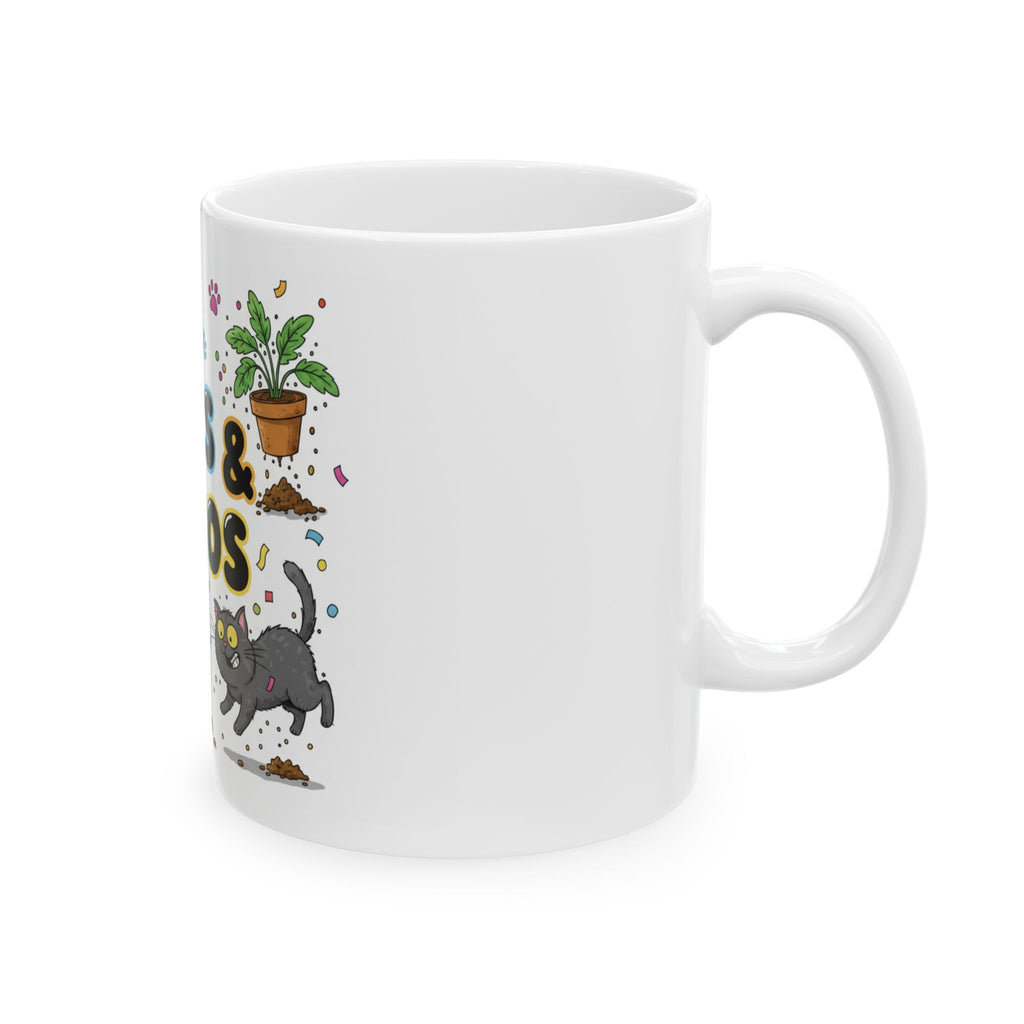 Cats & Chaos Ceramic Mug, (11oz, 15oz)